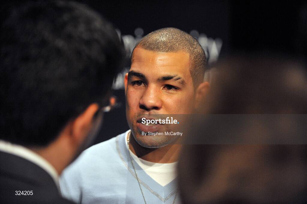 16 October 2008; Boxer Darren Sutherland at a press conference to announce details of his three-year contract with boxing promoter Frank Maloney and his professional debut in Dublin on Decemeber 18th. The Helix, Dublin City University, Dublin. Picture credit: Stephen McCarthy / SPORTSFILE
