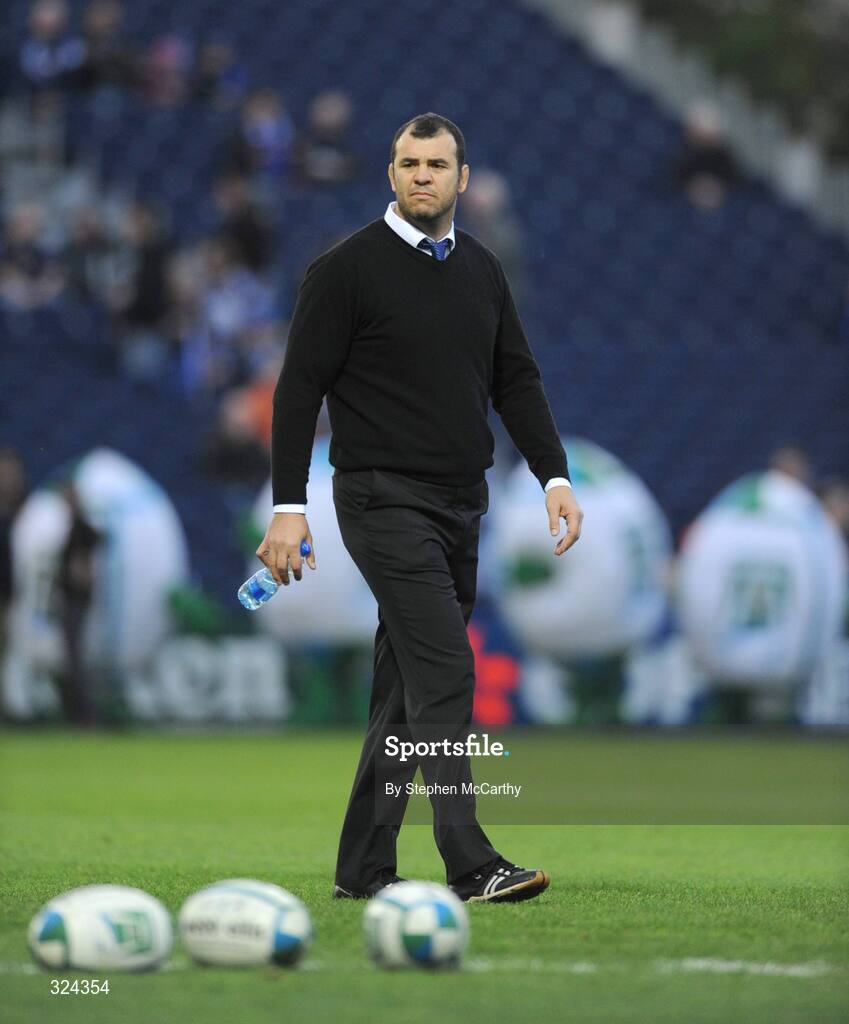 18 October 2008; Leinster head coach Michael Chieka ahead of the game. Heineken Cup, Pool 2 Round 2, Leinster v London Wasps, RDS, Dublin. Picture credit: Stephen McCarthy / SPORTSFILE