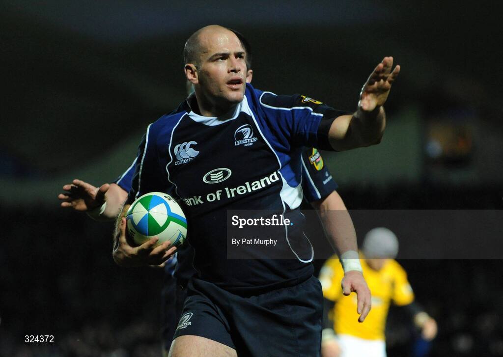 18 October 2008; Leinster's Felipe Contepomi celebrates after scoring his side's fourth try. Heineken Cup, Pool 2 Round 2, Leinster v London Wasps, RDS, Dublin. Picture credit: Pat Murphy / SPORTSFILE