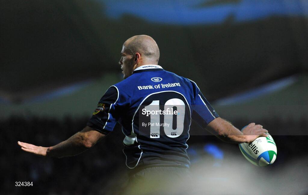 18 October 2008; Leinster's Felipe Contepomi celebrates after scoring his side's 4th try. Heineken Cup, Pool 2 Round 2, Leinster v London Wasps, RDS, Dublin. Picture credit: Pat Murphy / SPORTSFILE