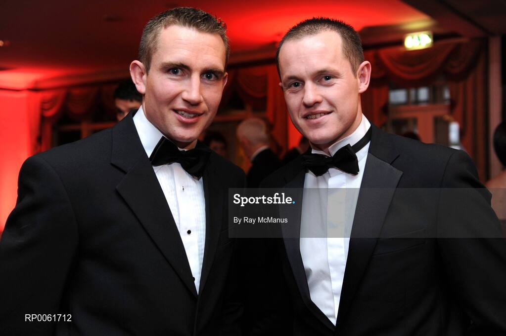 17 October 2008; Kilkenny hurlers Eddie Brennan, left, and Michael Kavanagh at the GAA All-Stars Awards 2008 Sponsored by Vodafone. Citywest Hotel, Conference, Leisure & Golf Resort, Dublin. Picture credit: Ray McManus / SPORTSFILE