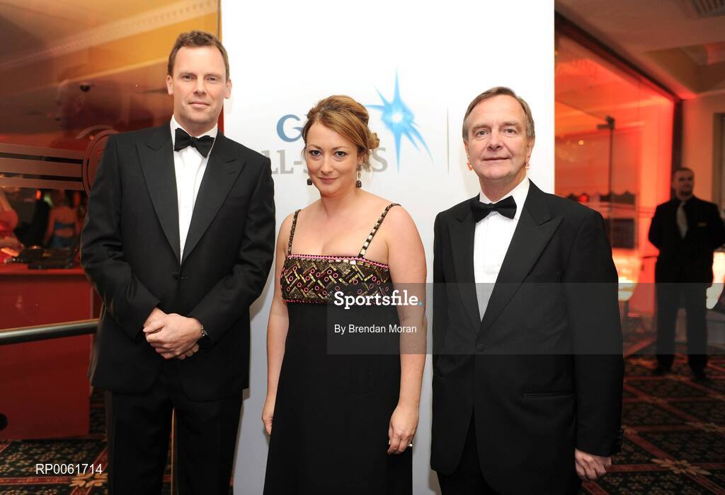 17 October 2008; Charles Butterworth, CEO Vodafone Ireland, left, Rosemary Steen, Director of Corporate Affairs, Vodafone, and Minister for Arts, Sport and Tourism, Martin Cullen, T.D., at the GAA All-Stars Awards 2008 Sponsored by Vodafone. Citywest Hotel, Conference, Leisure & Golf Resort, Dublin. Picture credit: Brendan Moran / SPORTSFILE