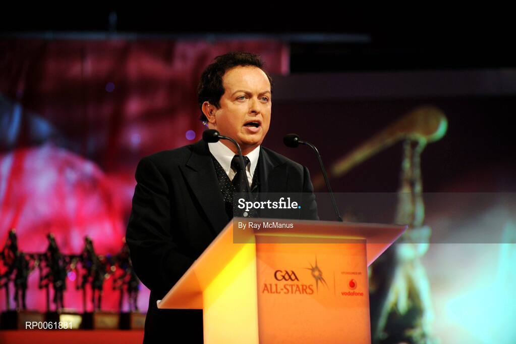 17 October 2008; RTE's Marty Morrissey during the 2008 GAA All-Stars sponsored by Vodafone. Citywest Hotel, Conference, Leisure & Golf Resort, Dublin. Picture credit: Ray McManus / SPORTSFILE