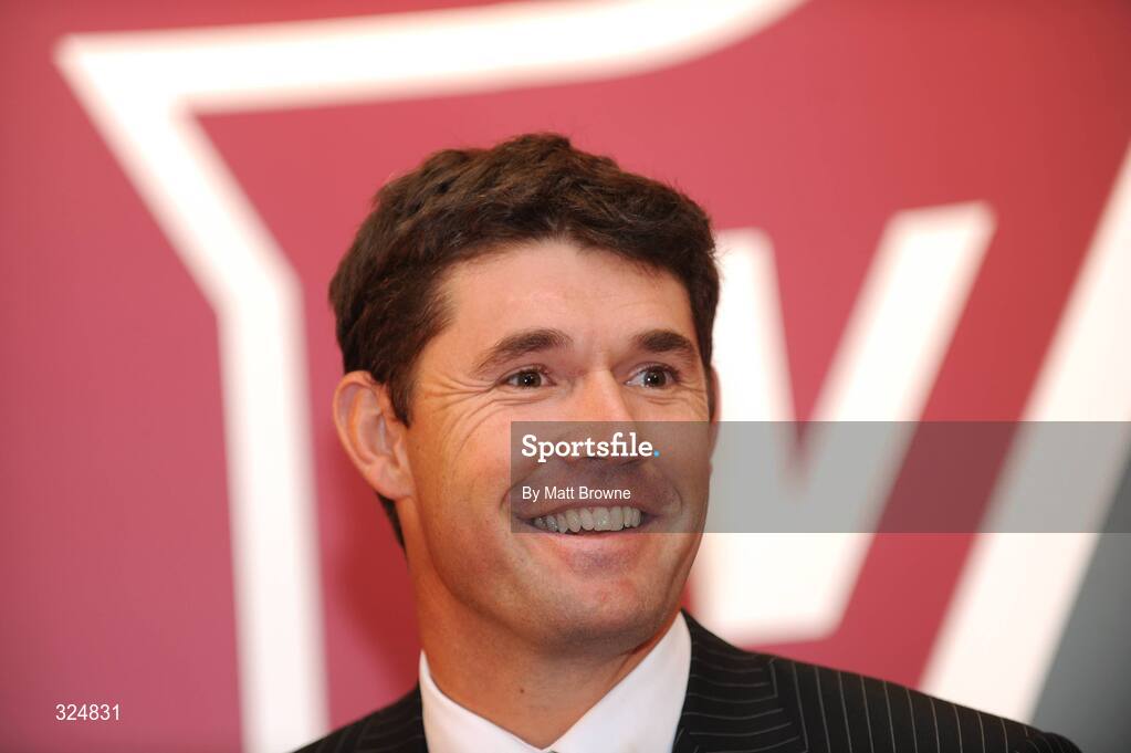 22 October 2008; Padraig Harrington at the Wilson Golf photocall. The Coach House, Dublin Castle, Dublin. Picture credit: Matt Browne / SPORTSFILE
