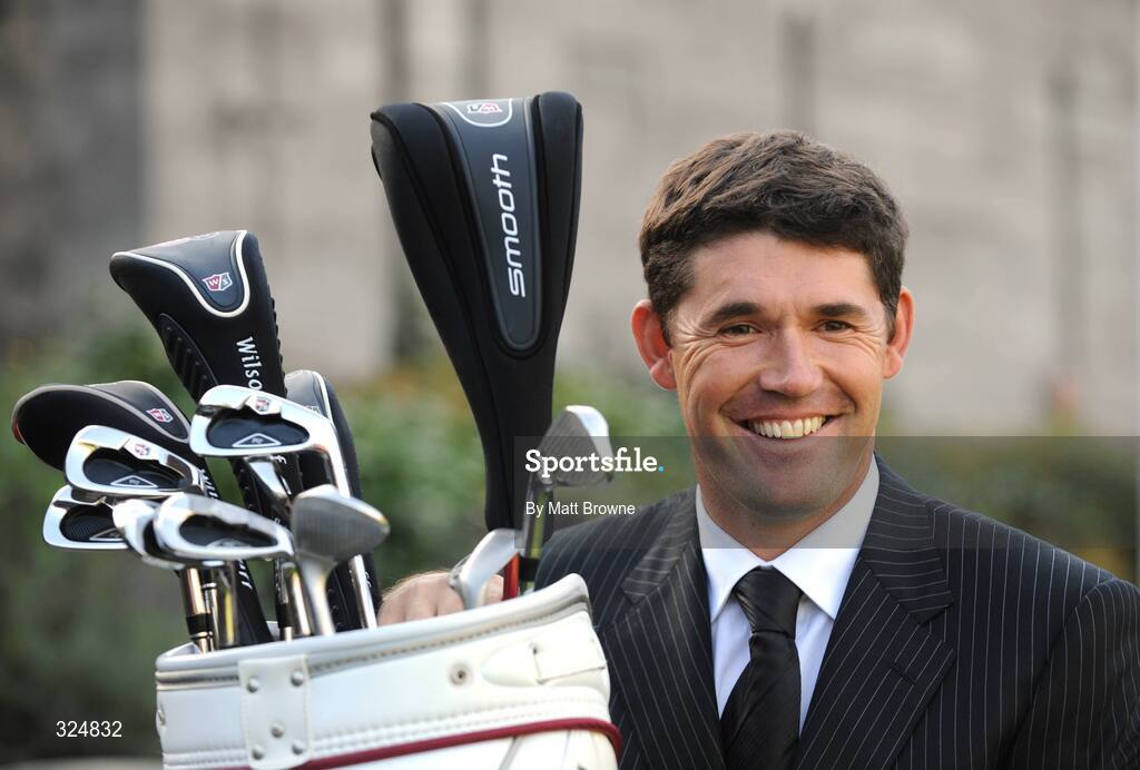 22 October 2008; Padraig Harrington at the Wilson Golf photocall. The Coach House, Dublin Castle, Dublin. Picture credit: Matt Browne / SPORTSFILE