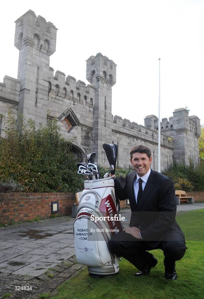 22 October 2008; Padraig Harrington at the Wilson Golf photocall. The Coach House, Dublin Castle, Dublin. Picture credit: Matt Browne / SPORTSFILE