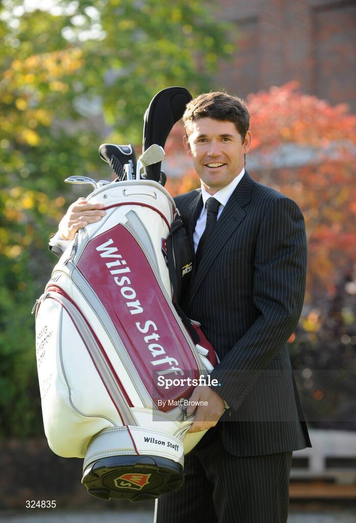 22 October 2008; Padraig Harrington at the Wilson Golf photocall. The Coach House, Dublin Castle, Dublin. Picture credit: Matt Browne / SPORTSFILE