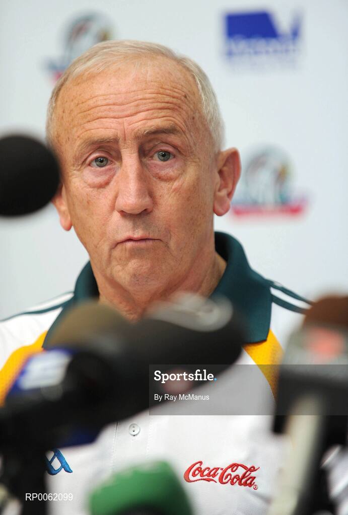 23 October 2008; Irish Manager Sean Boylan at a press conference in advance of the Australia v Ireland International Rules game. 2008 International Rules tour, Subacio Oval, Perth, Australia. Picture credit: Ray McManus / SPORTSFILE
