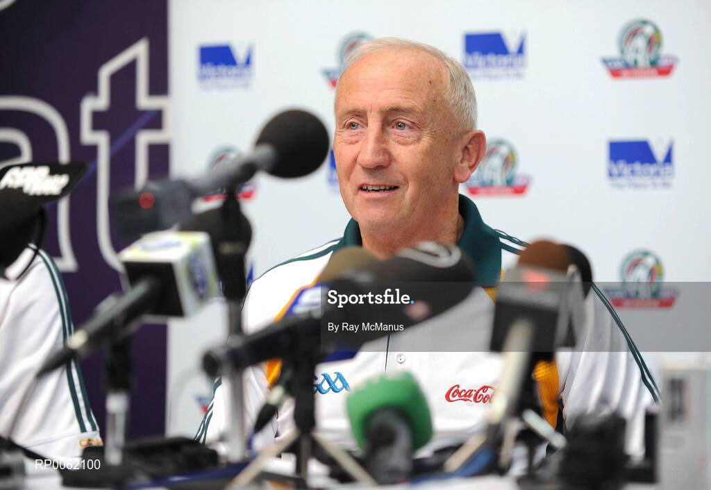 23 October 2008; Irish Manager Sean Boylan at a press conference in advance of the Australia v Ireland International Rules game. 2008 International Rules tour, Subacio Oval, Perth, Australia. Picture credit: Ray McManus / SPORTSFILE