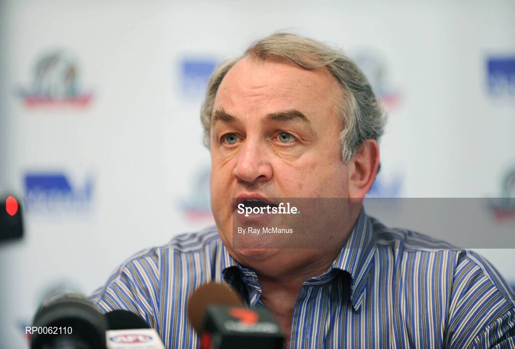 23 October 2008; GAA President Nickey Brennan speaking at a press conference in advance of the Australia v Ireland International Rules game. 2008 International Rules tour, Subacio Oval, Perth, Australia. Picture credit: Ray McManus / SPORTSFILE
