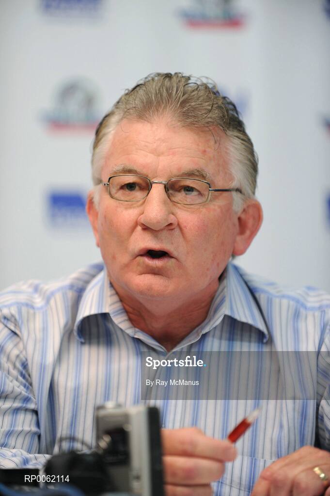 23 October 2008; Kevin Sheehan speaking at a press conference in advance of the Australia v Ireland International Rules game. 2008 International Rules tour, Subacio Oval, Perth, Australia. Picture credit: Ray McManus / SPORTSFILE