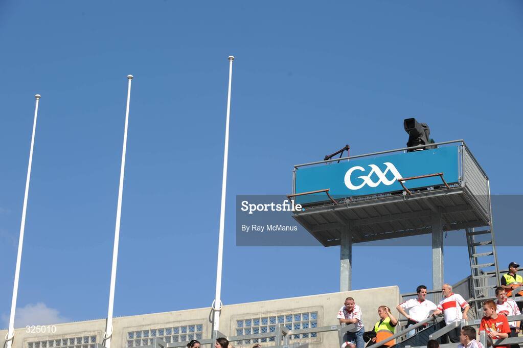 21 September 2008; A general view of a tv camera platform in Croke Park. GAA Football All-Ireland Senior Championship Final, Kerry v Tyrone, Croke Park, Dublin. Picture credit: Ray McManus / SPORTSFILE