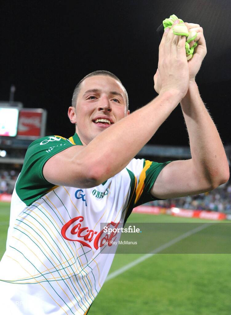 24 October 2008; Ireland's Kieran Donaghy, Kerry, celebrates victory. 2008 Toyota International Rules Series, Australia v Ireland, Subiaco Oval, Perth, Western Australia. Picture credit: Ray McManus / SPORTSFILE