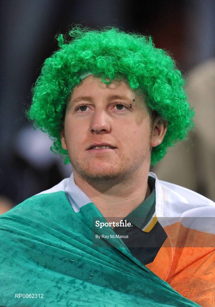 24 October 2008; Irish supporter Maxi McDonald, from Kilmacow, Co Kilkenny, at the game. 2008 Toyota International Rules Series, Australia v Ireland, Subiaco Oval, Perth, Western Australia. Picture credit: Ray McManus / SPORTSFILE
