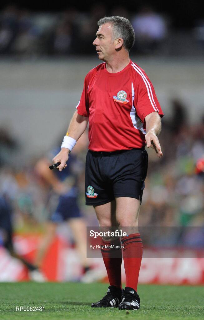 24 October 2008; Referee Pat McEnaney. 2008 Toyota International Rules Series, Australia v Ireland, Subiaco Oval, Perth, Western Australia. Picture credit: Ray McManus / SPORTSFILE