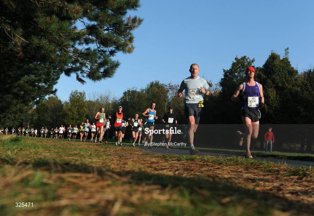 27 October 2008; A general view of the runners passing through the Phoenix Park during the Lifestyle Sports - adidas Dublin Marathon 2008. Phoenix Park, Dublin. Picture credit: Stephen McCarthy / SPORTSFILE