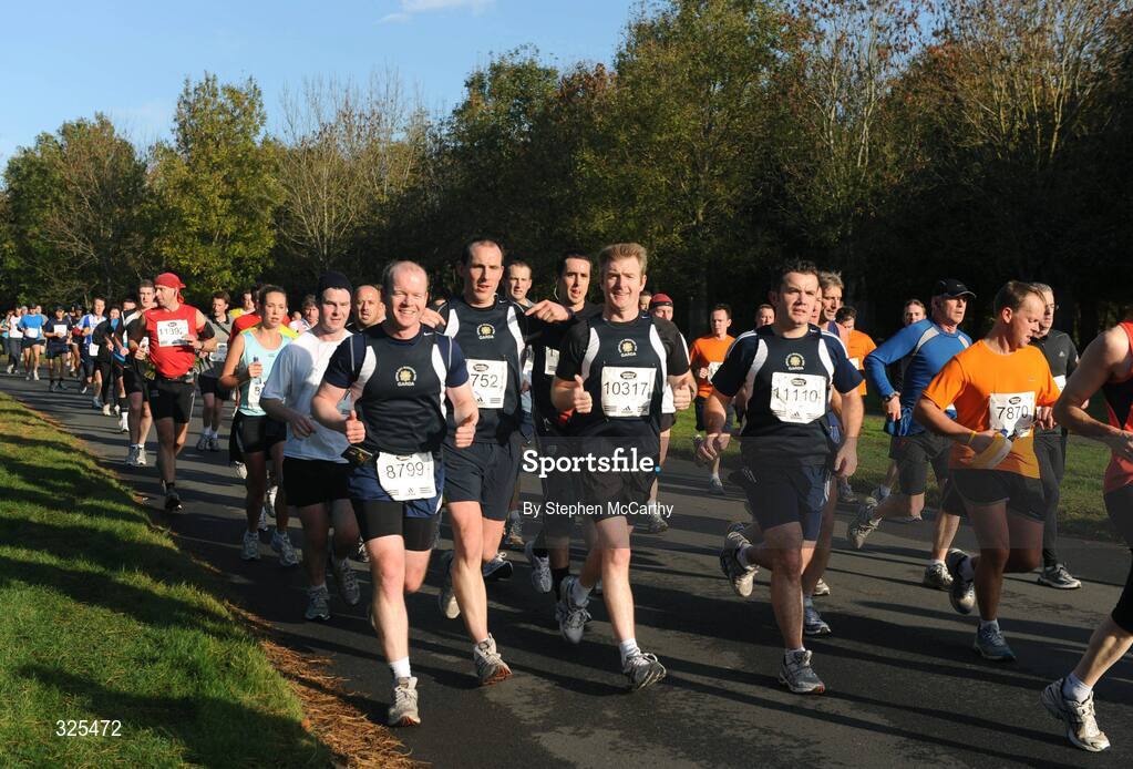 27 October 2008; Alan Mc Govern , Enda Grogan, John Heeney and James Sixsmith in action as the race passes through the Phoenix Park during the Lifestyle Sports - adidas Dublin Marathon 2008. Phoenix Park, Dublin. Picture credit: Stephen McCarthy / SPORTSFILE