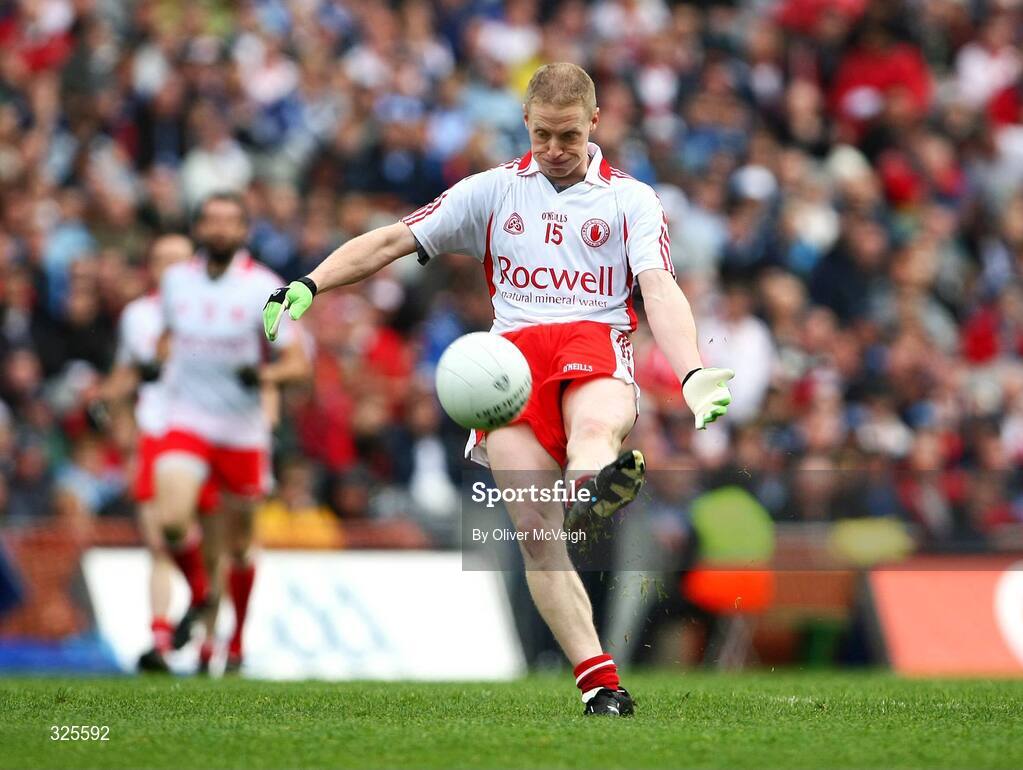 16 August 2008; Colm McCullagh, Tyrone. GAA Football All-Ireland Senior C'ship Quarter-Final, Dublin v Tyrone, Croke Park, Dublin. Picture credit: Oliver McVeigh / SPORTSFILE