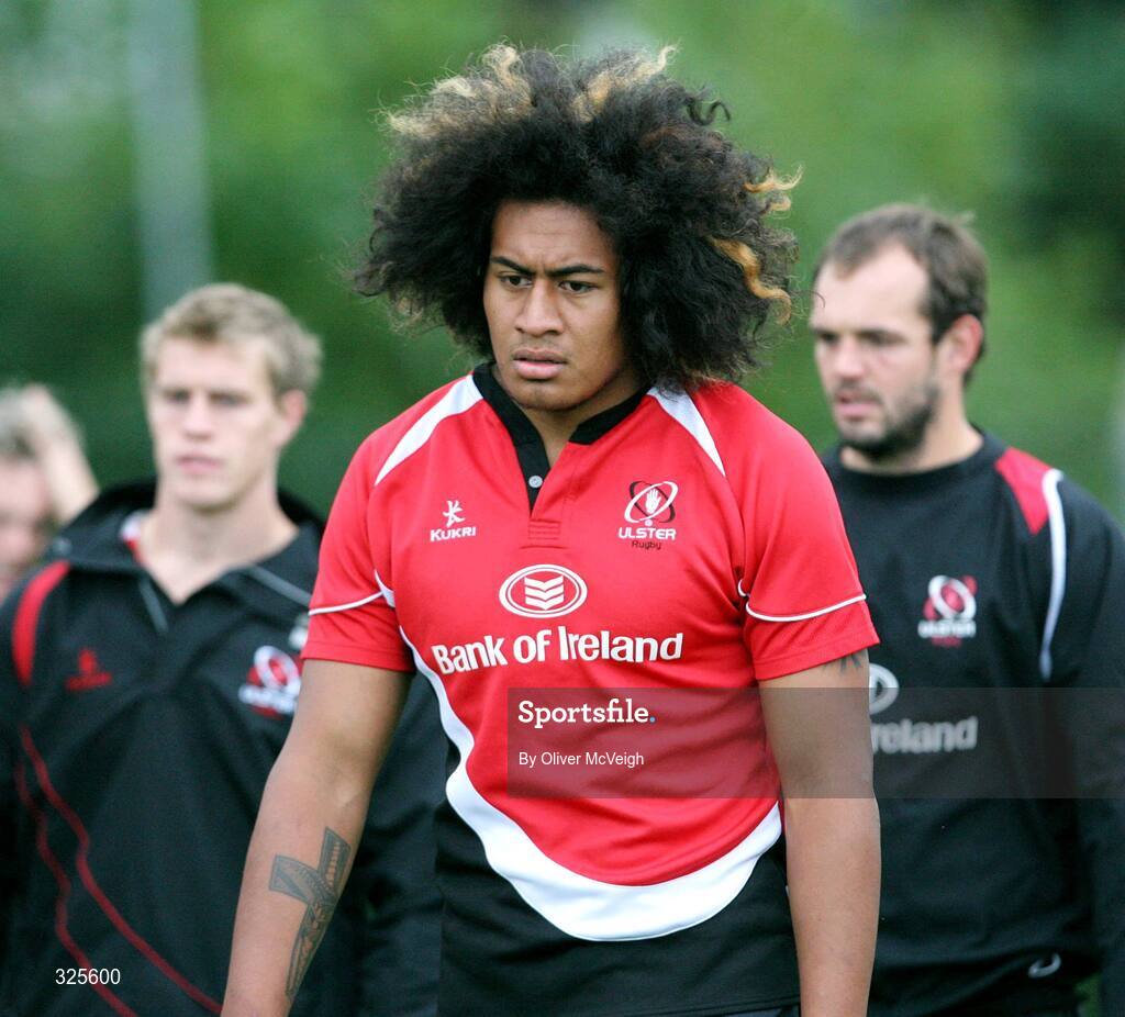 19 August 2008; Ulster's Filo Paulo during a squad training session. Ulster Rugby Squad Training Session, Newforge Country Club, Belfast, Co Antrim. Picture credit; Oliver McVeigh / SPORTSFILE