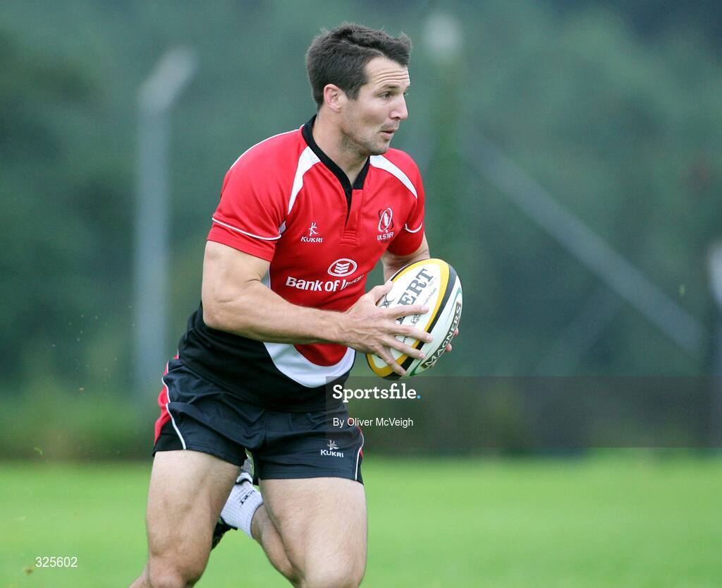 19 August 2008; Ulster's Clinton Schicofske during a squad training session. Ulster Rugby Squad Training Session, Newforge Country Club, Belfast, Co Antrim. Picture credit; Oliver McVeigh / SPORTSFILE
