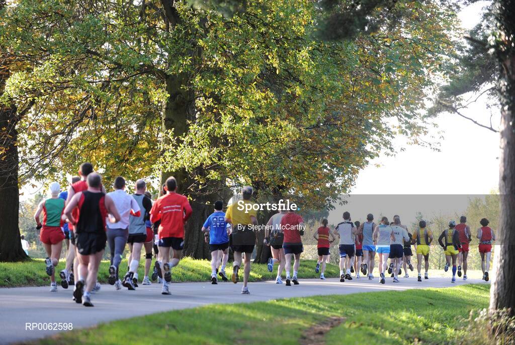 27 October 2008; A general view of the runners passing through the Phoenix Park during the Lifestyle Sports - adidas Dublin Marathon 2008. Phoenix Park, Dublin. Picture credit: Stephen McCarthy / SPORTSFILE