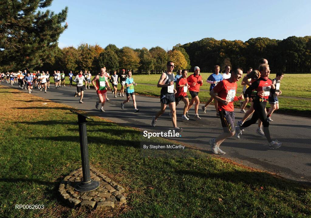 27 October 2008; A general view of the runners passing through the Phoenix Park during the Lifestyle Sports - adidas Dublin Marathon 2008. Phoenix Park, Dublin. Picture credit: Stephen McCarthy / SPORTSFILE