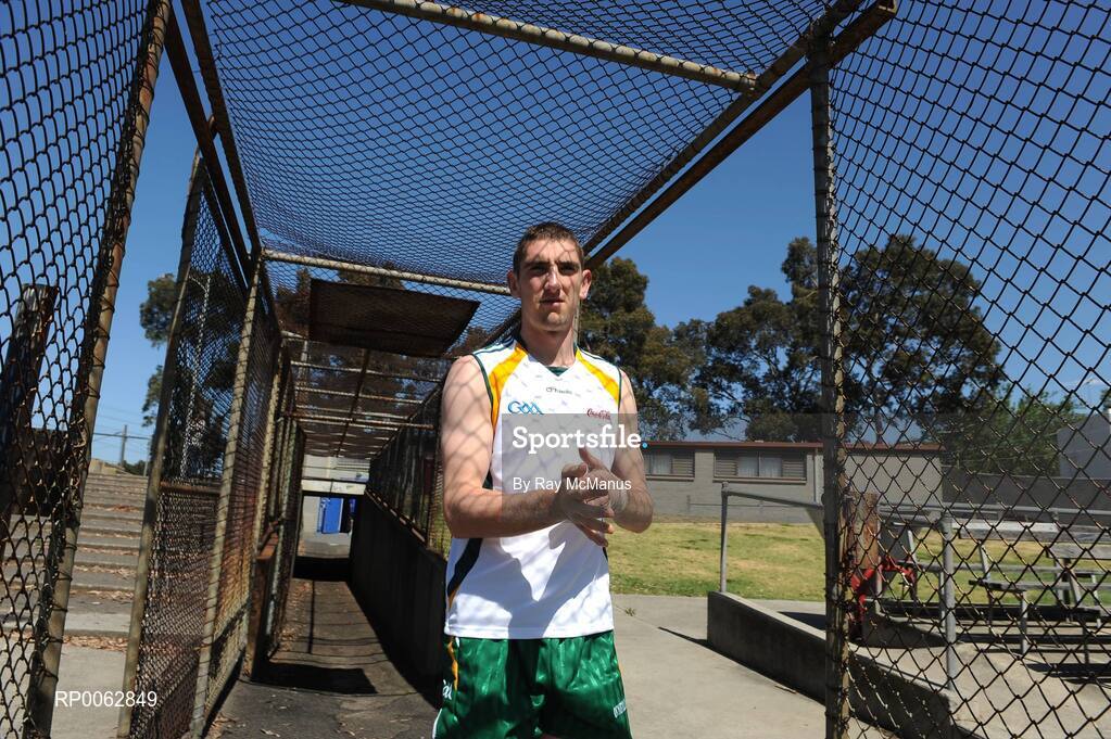 29 October 2008; Killian Young, Kerry, arrives for an Ireland International Rules training session. 2008 International Rules tour, Arden Street Oval, Melbourne, Auatralia. Picture credit: Ray McManus / SPORTSFILE