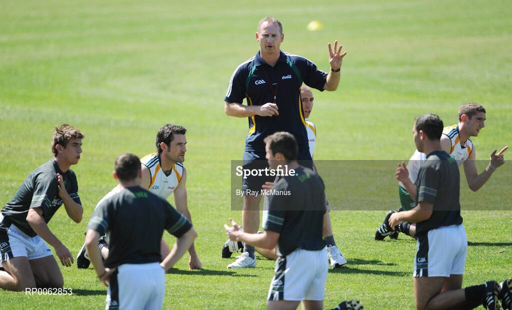 29 October 2008; Selector Hugh Kenny issues instructions during an Ireland International Rules training session. 2008 International Rules tour, Arden Street Oval, Melbourne, Auatralia. Picture credit: Ray McManus / SPORTSFILE
