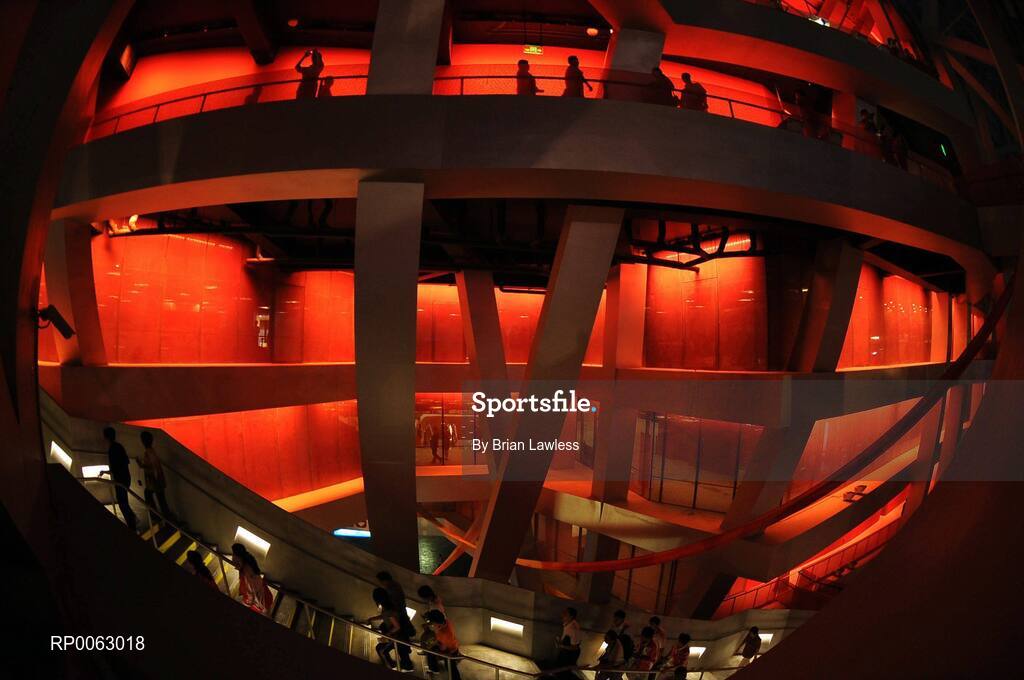 16 September 2008; A general view of the 'Bird's Nest' in the build up to the Closing Ceremony. Beijing Paralympic Games 2008, Closing Ceremony, National Stadium, Olympic Green, Beijing, China. Picture credit: Brian Lawless / SPORTSFILE