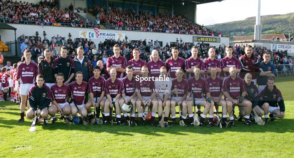 28 September 2008; The Cushendalls Ruairi Og's squad. Antrim County Senior Hurling Final, Cushendalls Ruairi Og's v Dunloy Cuchullains, Casement Park, Belfast, Co. Antrim. Picture credit: Oliver McVeigh / SPORTSFILE