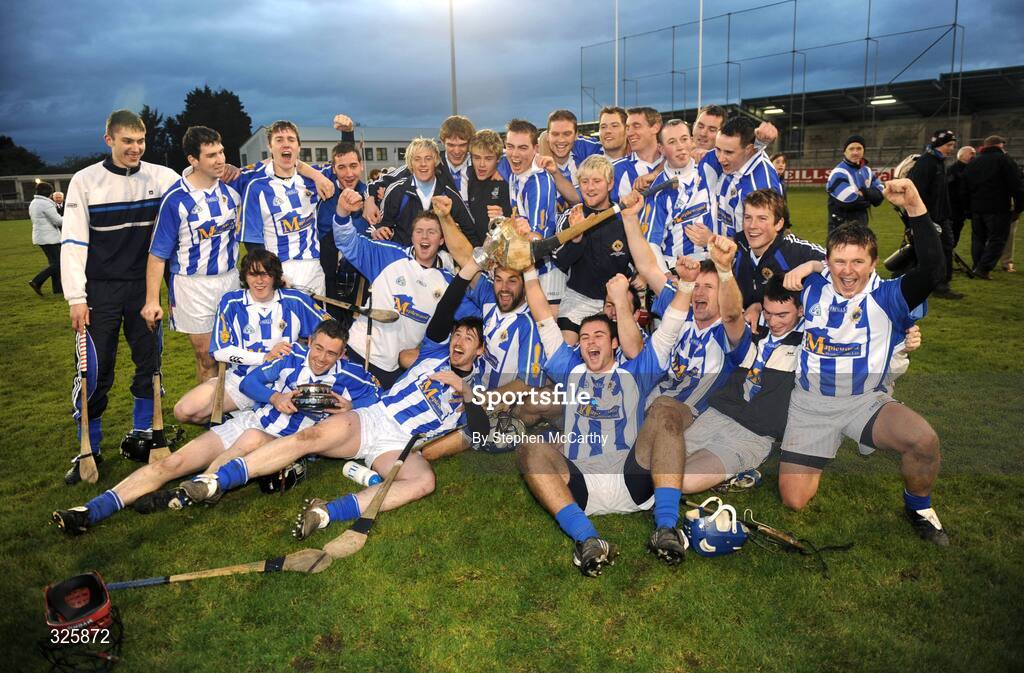 1 November 2008; Ballyboden St Endas players celebrate with the cup after the match. Dublin Senior Hurling Final, Ballyboden St Endas v Kilmacud Crokes. Parnell Park, Dublin. Picture credit: Stephen McCarthy / SPORTSFILE