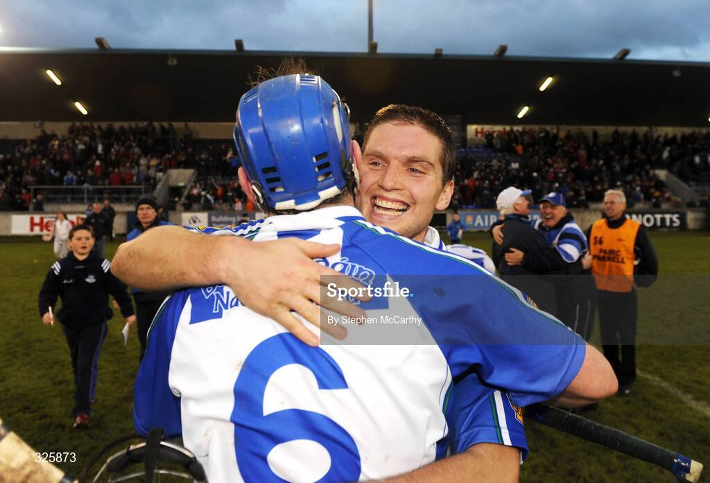 1 November 2008; Conal Keaney, Ballyboden St Endas, celebrates with team-mate Tim Sweeney, 6, after their side's victory. Dublin Senior Hurling Final, Ballyboden St Endas v Kilmacud Crokes. Parnell Park, Dublin. Picture credit: Stephen McCarthy / SPORTSFILE