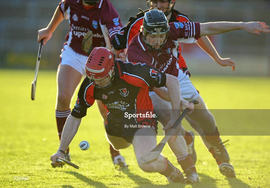2 November 2008; Paul Roche, Oulart the Ballagh, in action against Ruairi Quigley, St Martin's. Wexford Senior Hurling Final, Oulart the Ballagh v St Martin's, Wexford Park, Wexford. Picture credit: Matt Browne / SPORTSFILE