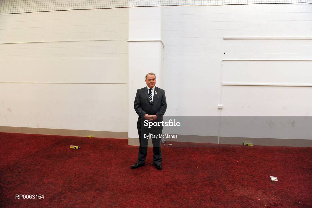 31 October 2008; GAA President Nickey Brennan surveys the celebrations in the warm up area beside the Irish dressing rooms. Toyota International Rules Series, Australia v Ireland, Melbourne Cricket Ground, Melbourne, Australia. Picture credit: Ray McManus / SPORTSFILE