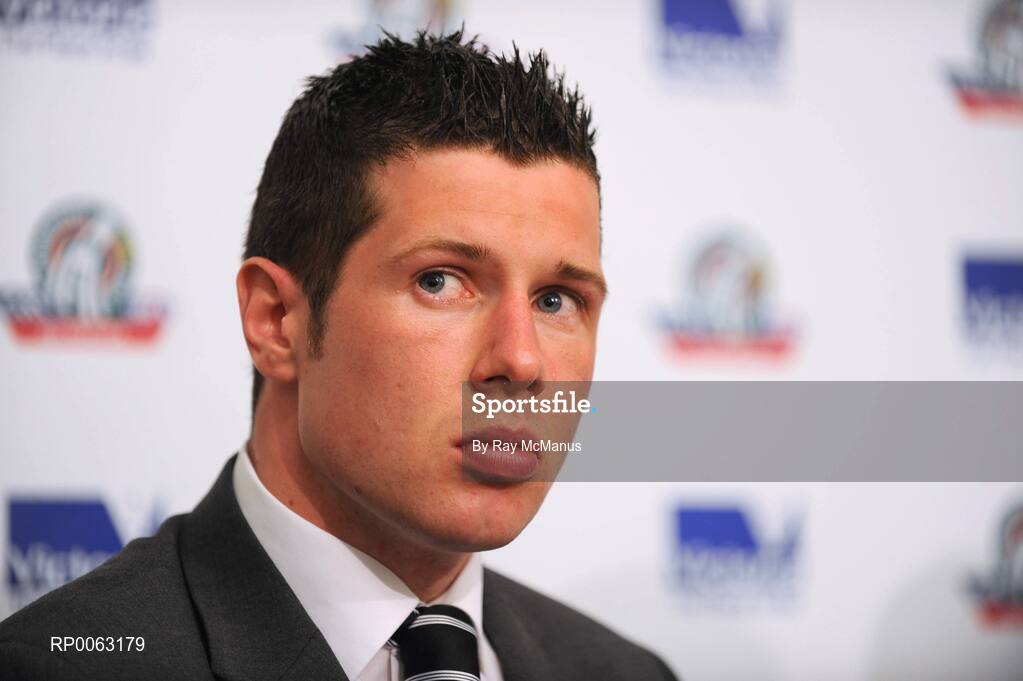 31 October 2008; Irish captain Sean Cavanagh listens to a question during a press conference after the game. Toyota International Rules Series, Australia v Ireland, Melbourne Cricket Ground, Melbourne, Australia. Picture credit: Ray McManus / SPORTSFILE
