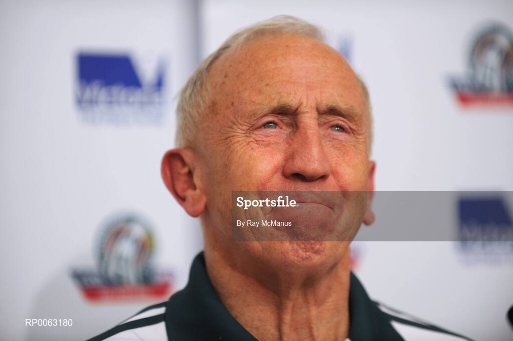 31 October 2008; Irish manager Sean Boylan at a press conference after the game. Toyota International Rules Series, Australia v Ireland, Melbourne Cricket Ground, Melbourne, Australia. Picture credit: Ray McManus / SPORTSFILE
