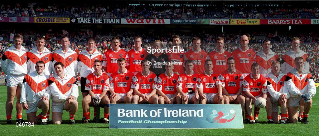 2 September 2000; Armagh team during the Bank of Ireland All-Ireland Senior Football Championship Semi-Final Replay match between Kerry and Armagh at Croke Park in Dublin. Photo by Brendan Moran/Sportsfile