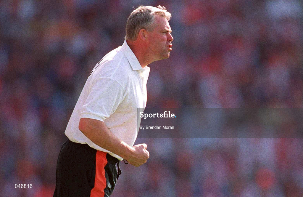 2 September 2000; Armagh co-manager Brian McAlinden during the Bank of Ireland All-Ireland Senior Football Championship Semi-Final Replay match between Kerry and Armagh at Croke Park in Dublin. Photo by Brendan Moran/Sportsfile