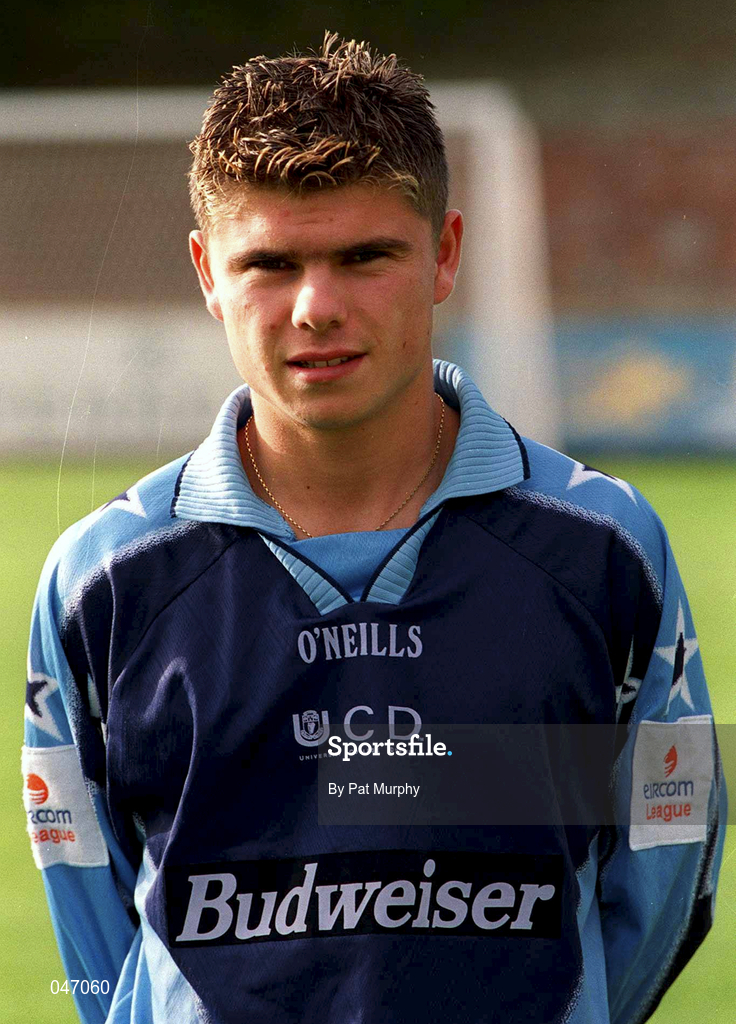 10 September 2000; Kevin Grogan of UCD during the Eircom League Premier Division match between UCD and Finn Harps at Belfield Park in Dublin. Photo by Pat Murphy/Sportsfile
