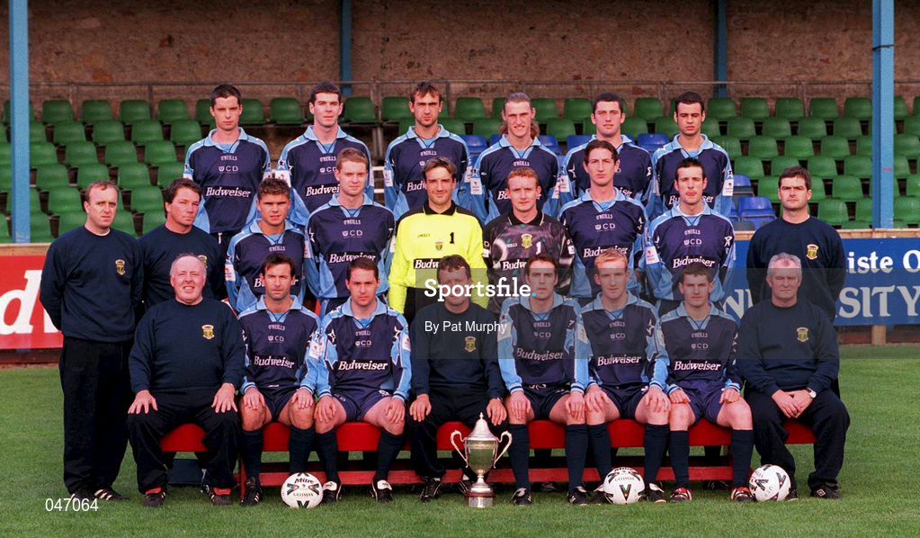 10 September 2000; UCD team ahead of the Eircom League Premier Division match between UCD and Finn Harps at Belfield Park in Dublin. Photo by Pat Murphy/Sportsfile