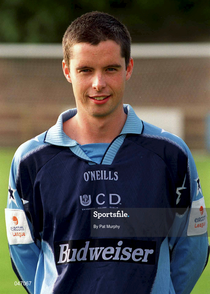 10 September 2000; Alan Mahon of UCD ahead of the Eircom League Premier Division match between UCD and Finn Harps at Belfield Park in Dublin. Photo by Pat Murphy/Sportsfile