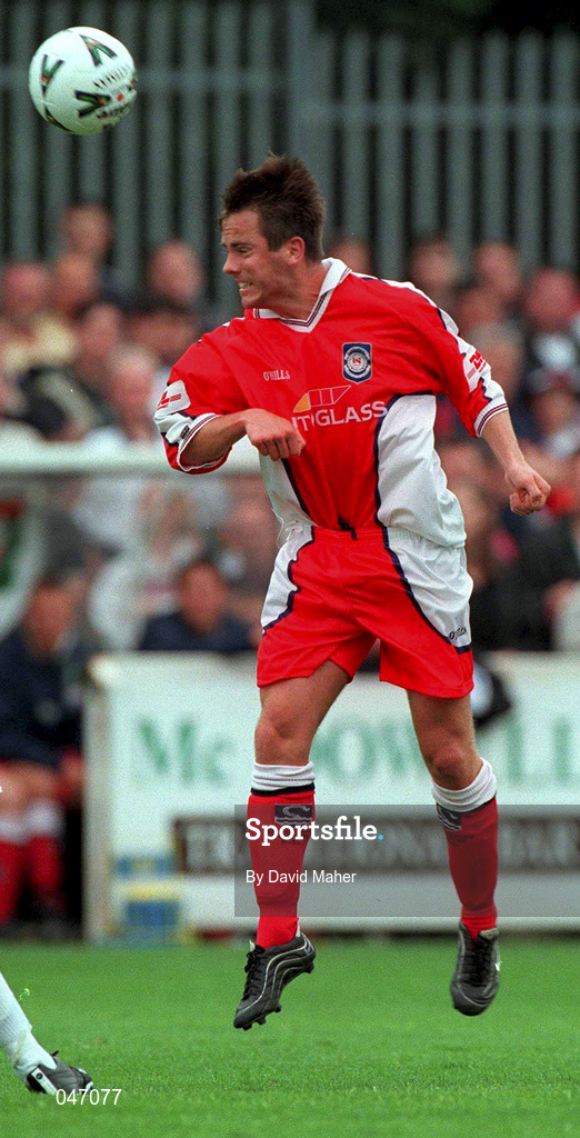 23 July 2000; Padraig Drew of St Patrick's Athletic during the Pre-Season Friendly match between St Patrick's Athletic and West Ham United at Richmond Park in Dublin Photo by David Maher/Sportsfile