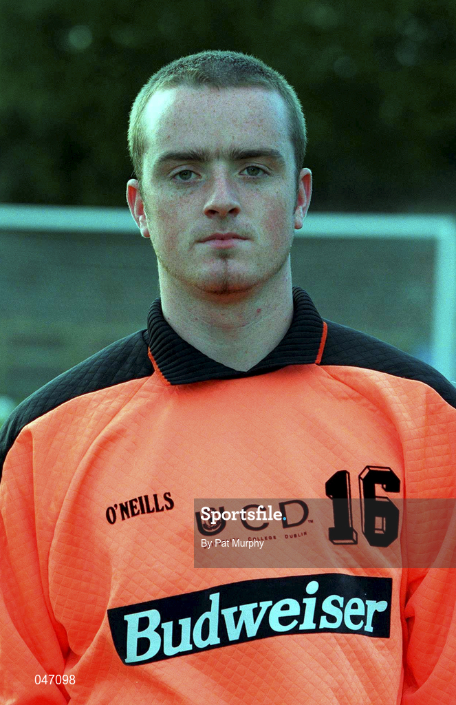 10 September 2000; Paddy O'Leary of UCD during the Eircom League Premier Division match between UCD and Finn Harps at Belfield Park in Dublin. Photo by Pat Murphy/Sportsfile