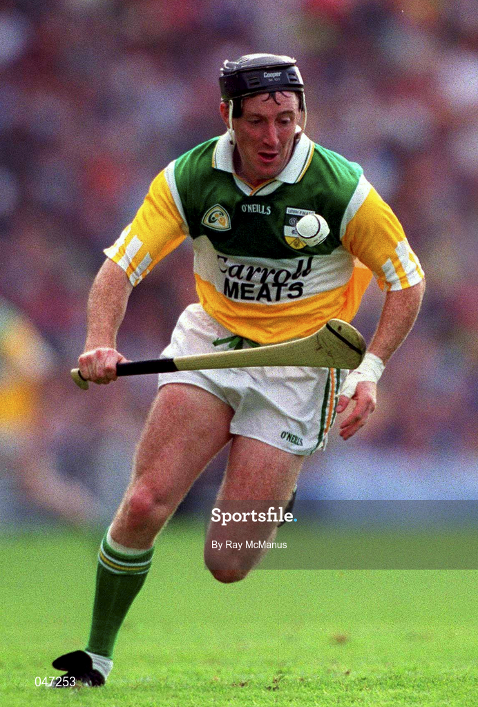 10 September 2000; Brian Whelahan of Offaly during the All-Ireland Senior Hurling Championship Final match between Kilkenny and Offaly at Croke Park in Dublin. Photo by Ray McManus/Sportsfile