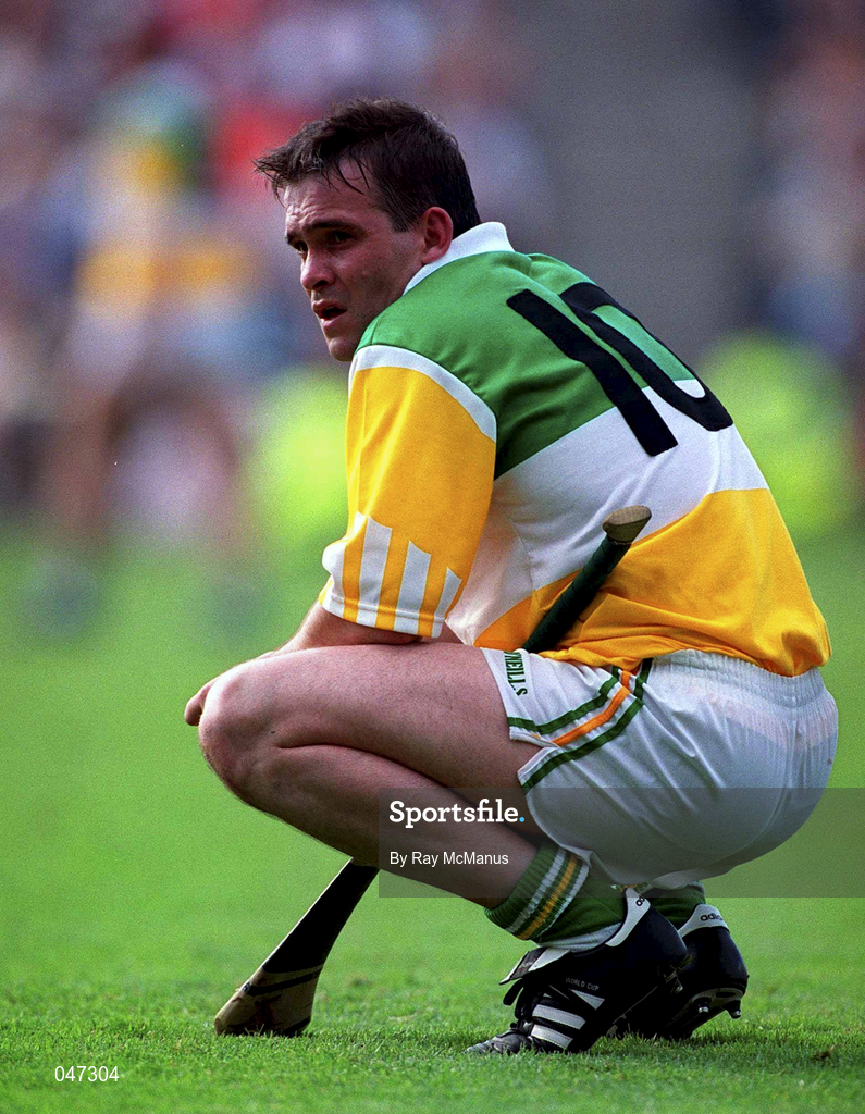 10 September 2000; A dejected Johnny Pilkington following the All-Ireland Senior Hurling Championship Final match between Kilkenny and Offaly at Croke Park in Dublin. Photo by Ray McManus/Sportsfile