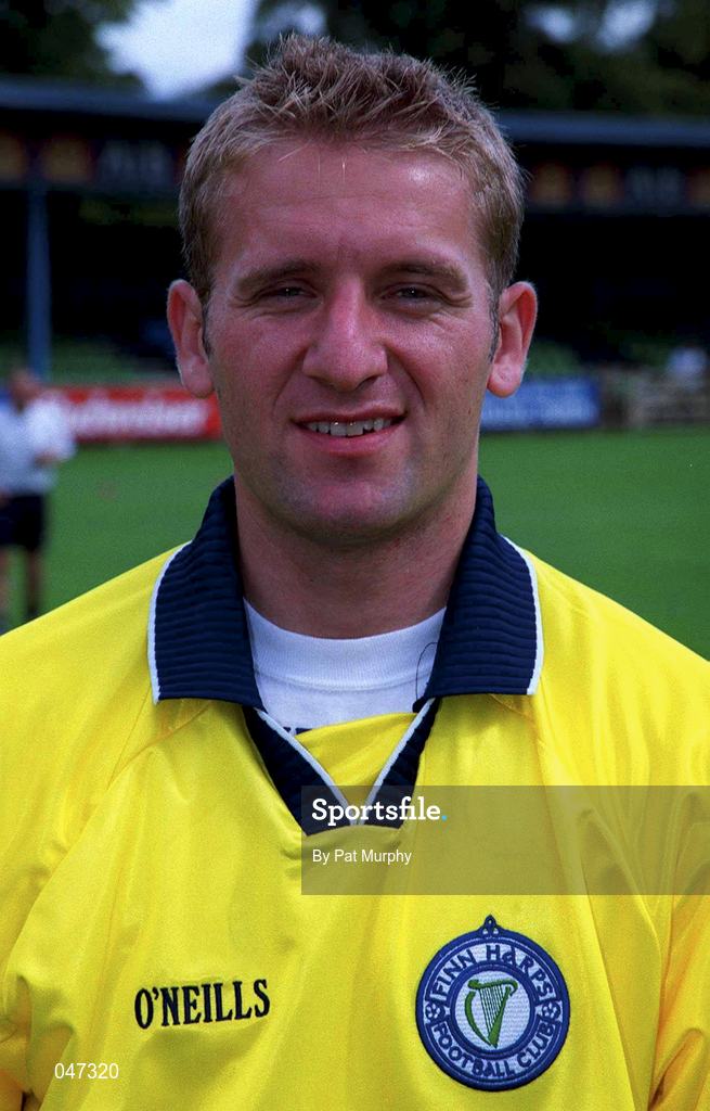 10 September 2000; Kemaj Azidu of Finn Harps ahead of the Eircom League Premier Division match between UCD and Finn Harps at Belfield Park in Dublin. Photo by Pat Murphy/Sportsfile