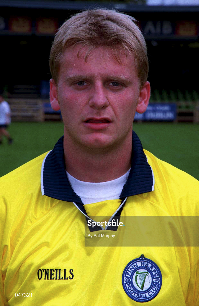 10 September 2000; Neil Fitzhenry of Finn Harps ahead of the Eircom League Premier Division match between UCD and Finn Harps at Belfield Park in Dublin. Photo by Pat Murphy/Sportsfile
