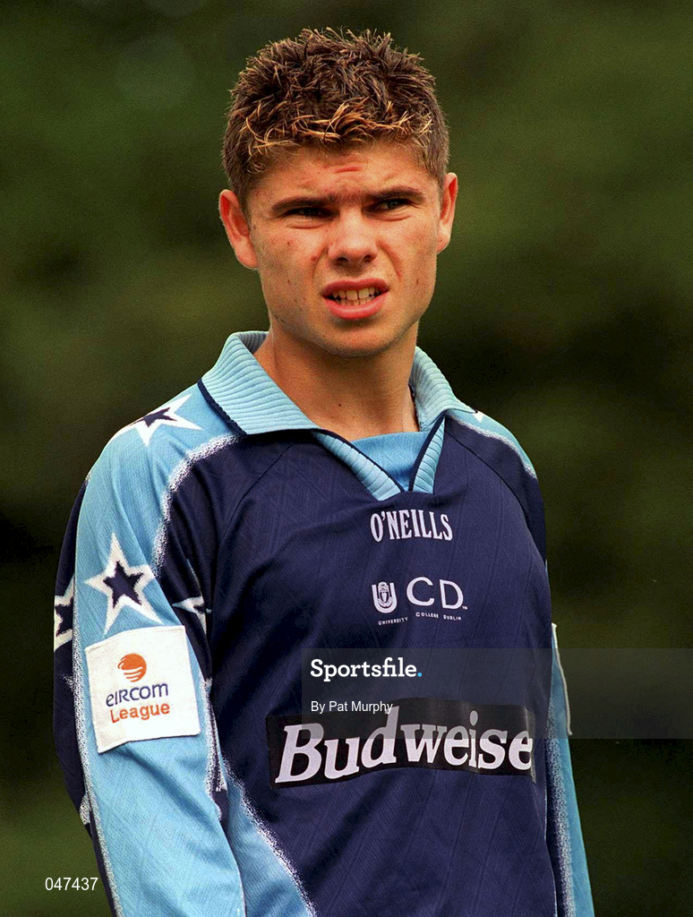 10 September 2000; Kevin Grogan of UCD during the Eircom League Premier Division match between UCD and Finn Harps at Belfield Park in Dublin. Photo by Pat Murphy/Sportsfile
