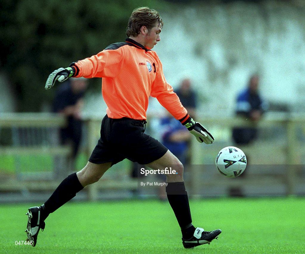 10 September 2000; Gareth Downey of UCD during the Eircom League Premier Division match between UCD and Finn Harps at Belfield Park in Dublin. Photo by Pat Murphy/Sportsfile