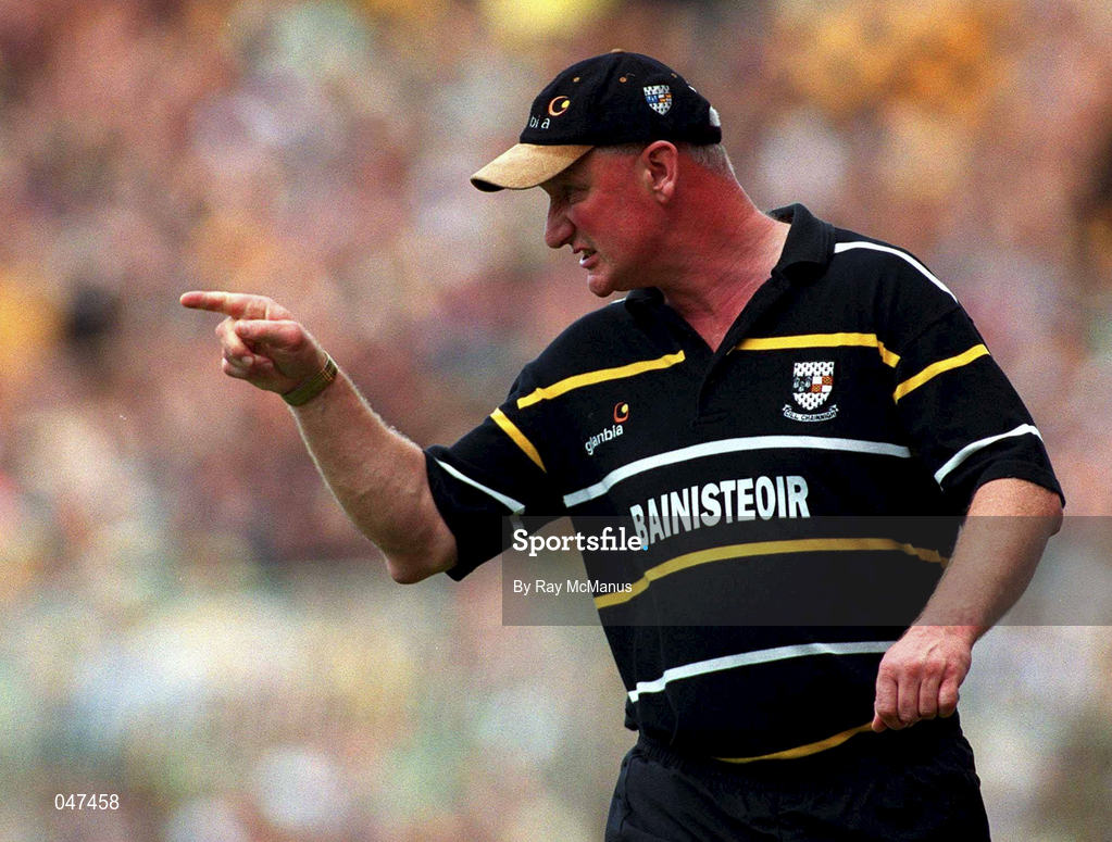 10 September 2000; Kilkenny manager Brian Cody during the All-Ireland Senior Hurling Championship Final match between Kilkenny and Offaly at Croke Park in Dublin. Photo by Ray McManus/Sportsfile